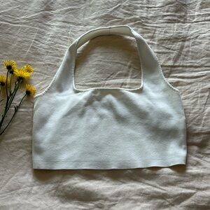 The Drop Cream Halter Crop Top - BUNDLE AND MAKE OFFER